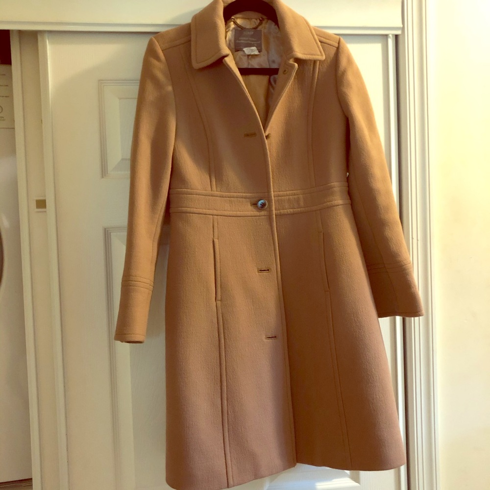 J.Crew Cloth Camel Lady Day Coat size 6